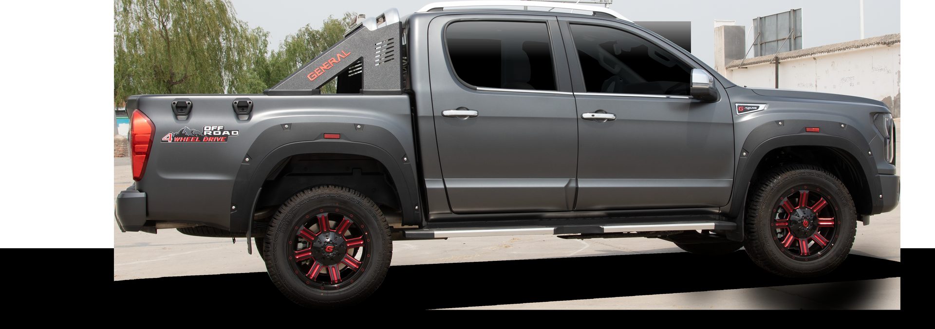 FOTON Tunland G9 double-cab pickup, exterior view for export specification
